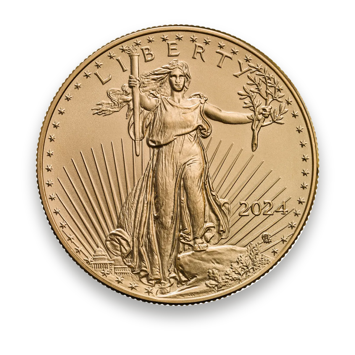 Gold American Eagle 1 oz · Front