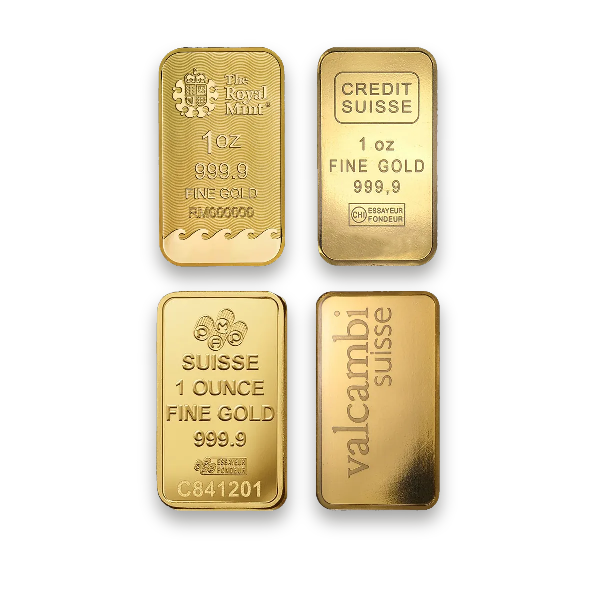 Gold bar 1 oz · Front