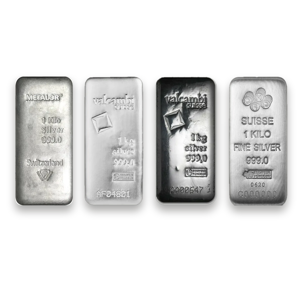 Silver bar 1 kg · Front