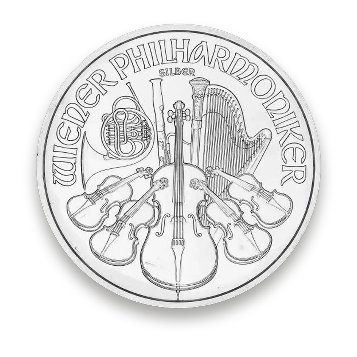 Silver Vienna Philharmonic 1 oz · Front